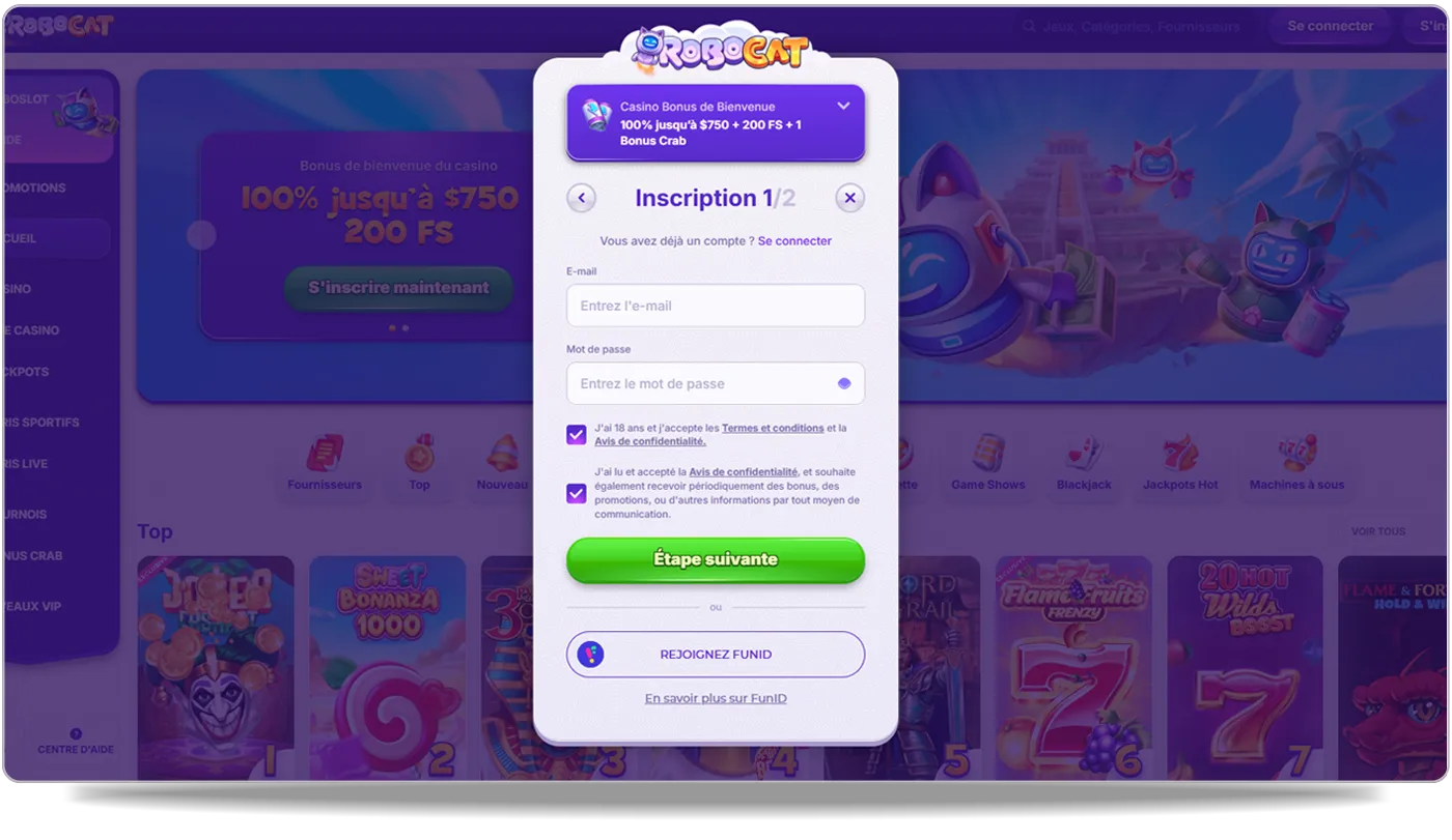 comment s’inscrire sur un casino en ligne français